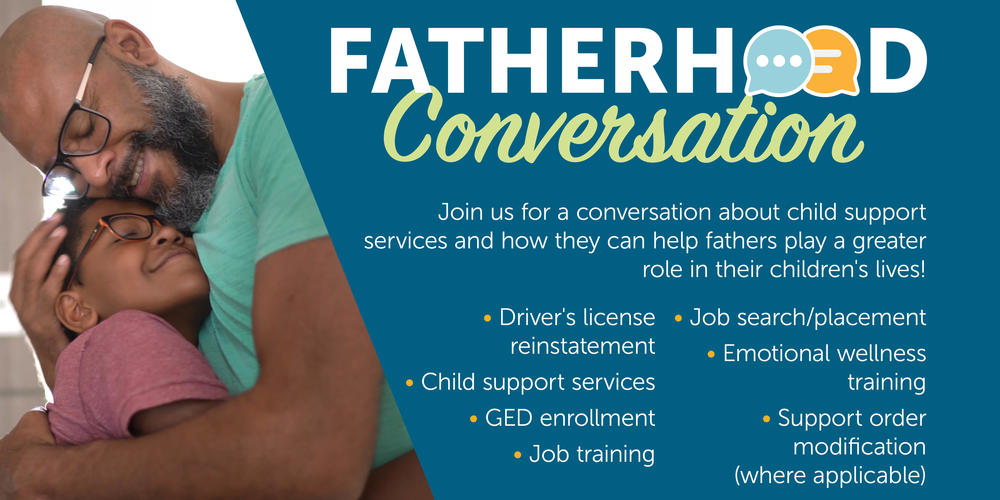 Fatherhood Conversation event promo